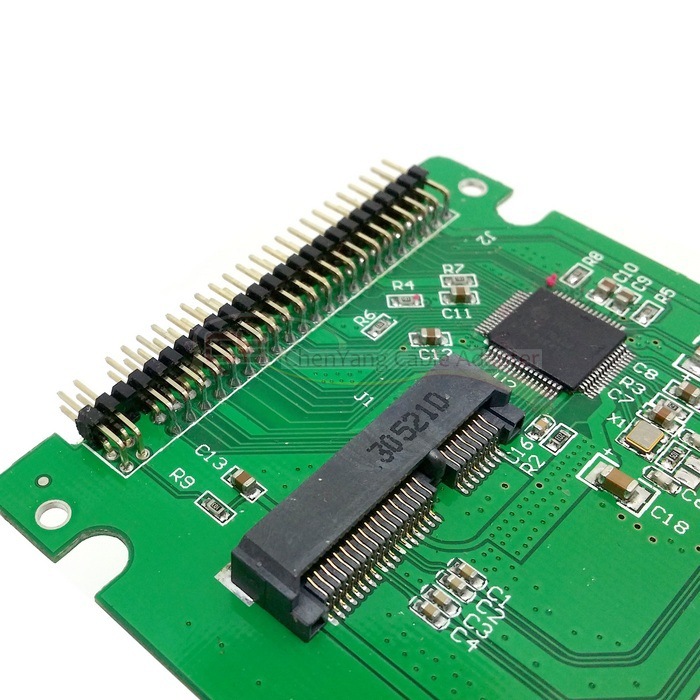 sa106 msata迷你pcie sata固态硬盘2.5寸ide 44pin笔记本硬盘盒