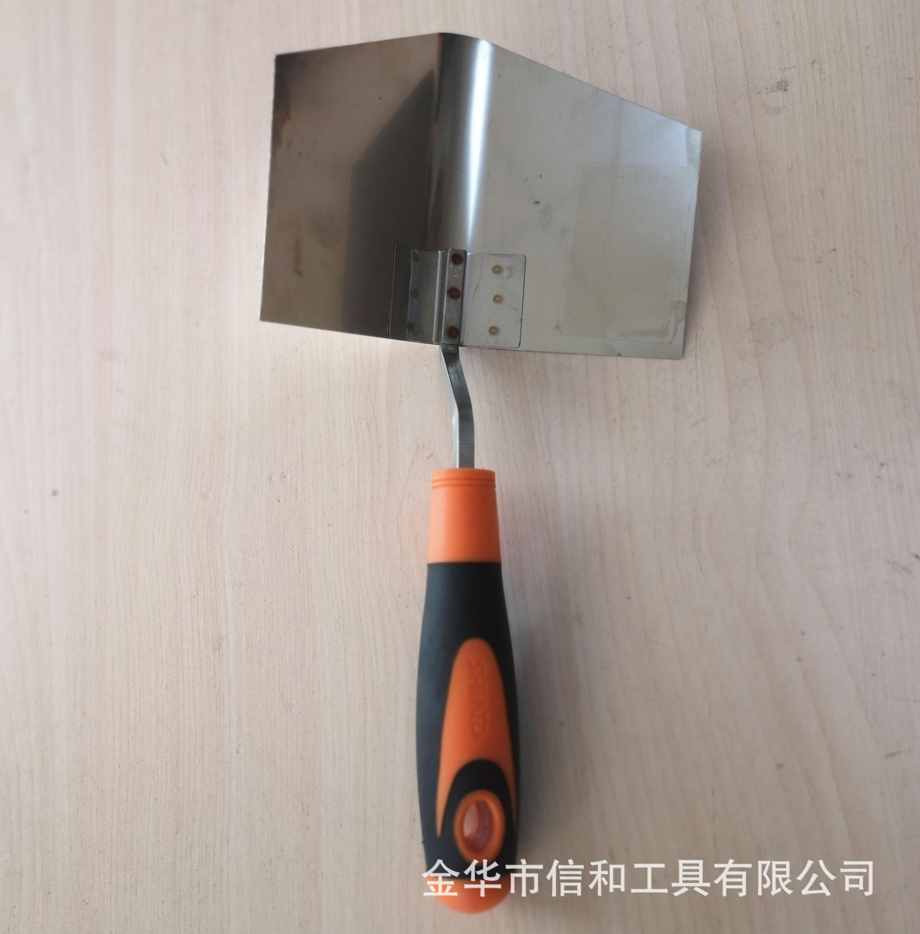 不锈钢阴阳角油漆工抹子 收光刀硅藻泥园角抹泥刀拉角器工具
