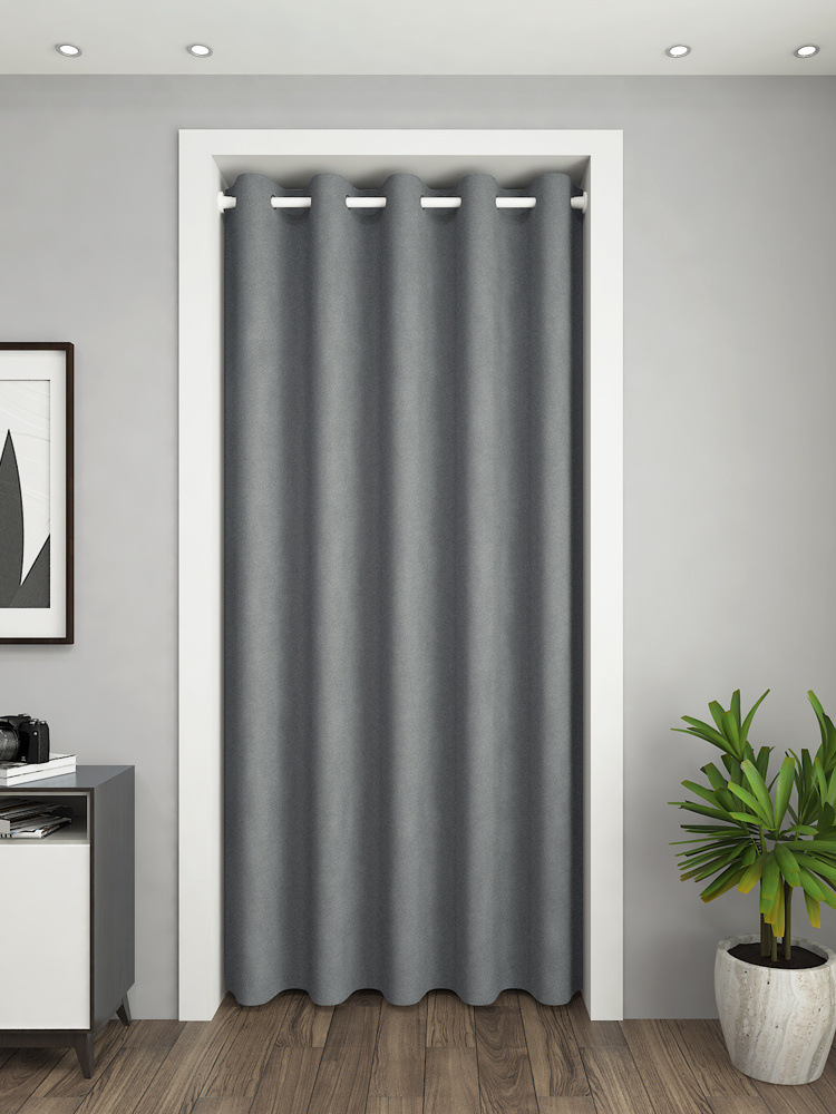 空调门帘防走冷防蚊隐私款夏空调房隔断帘免打孔伸缩杆室内厕所