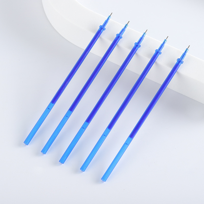 可擦笔芯晶蓝按动可擦笔芯高温消失笔芯彩色红色可擦笔芯