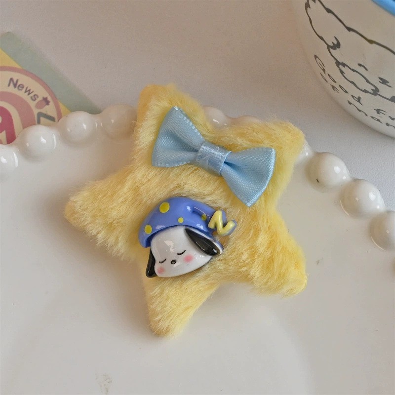 Plush Star Hairpin Ins Style Small Hairclip Children's Cropped Hair Clip Sanrio Hair Accessories Girls' Cute Hair Accessories Headdress