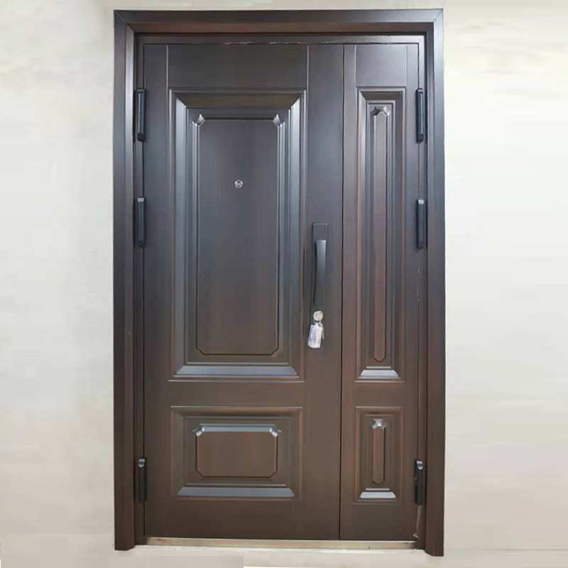 简约安全单门甲级配置进户门防火防盗家用入户门不锈钢子母门