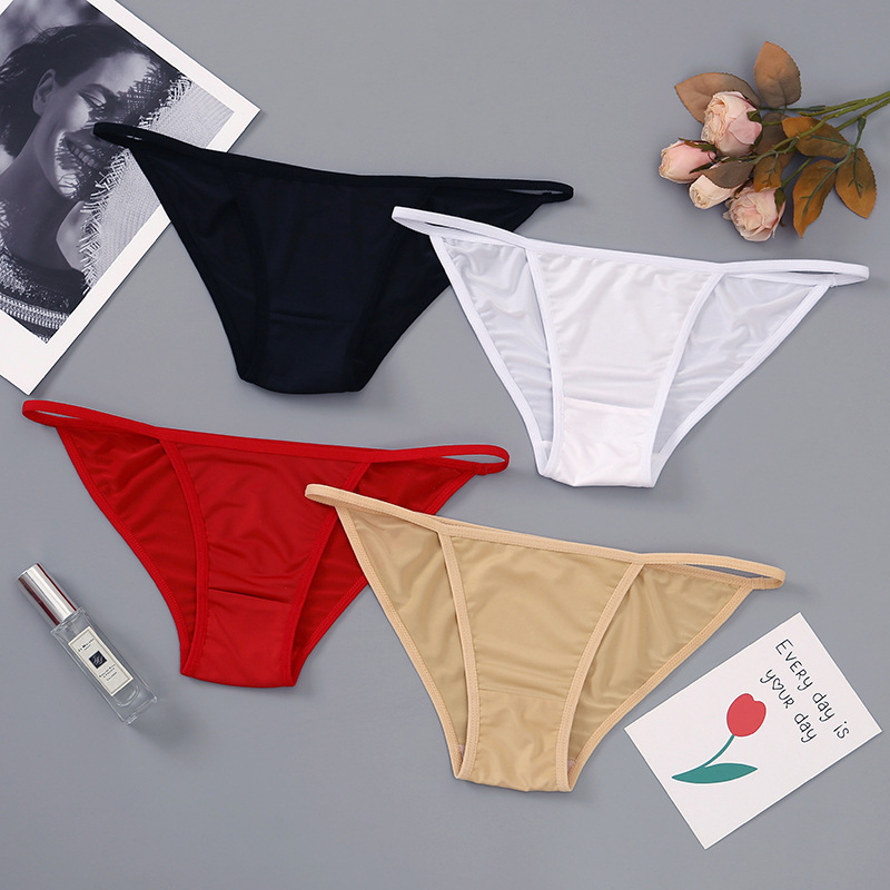 半包臀内裤女外贸冰丝三角裤性感火辣运动瑜伽健身新款一片式辣妹