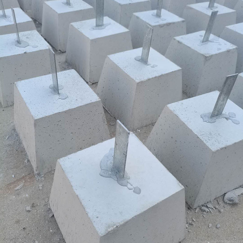 避雷针水泥墩 高密度水泥避雷基座 异型水泥块避雷墩 基座水泥墩