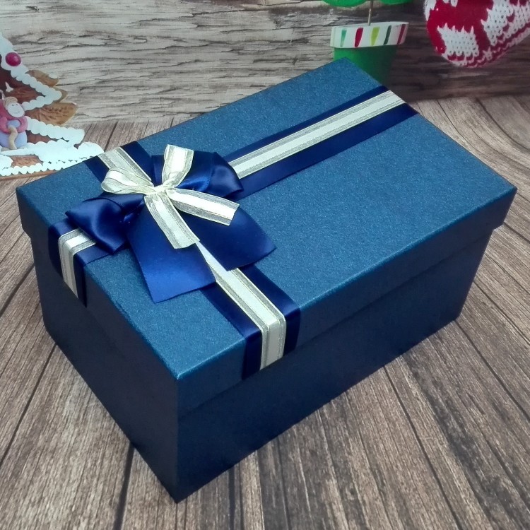 超大蓝色礼品盒长方形礼盒婚纱西装高跟鞋情人节生日礼物包装盒子