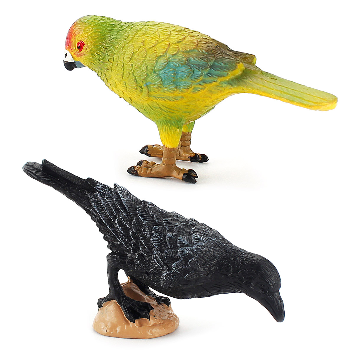 跨境仿真飞禽鸟类动物模型儿童科教静态迷你牡丹鹦鹉鸬鹚摆件玩具