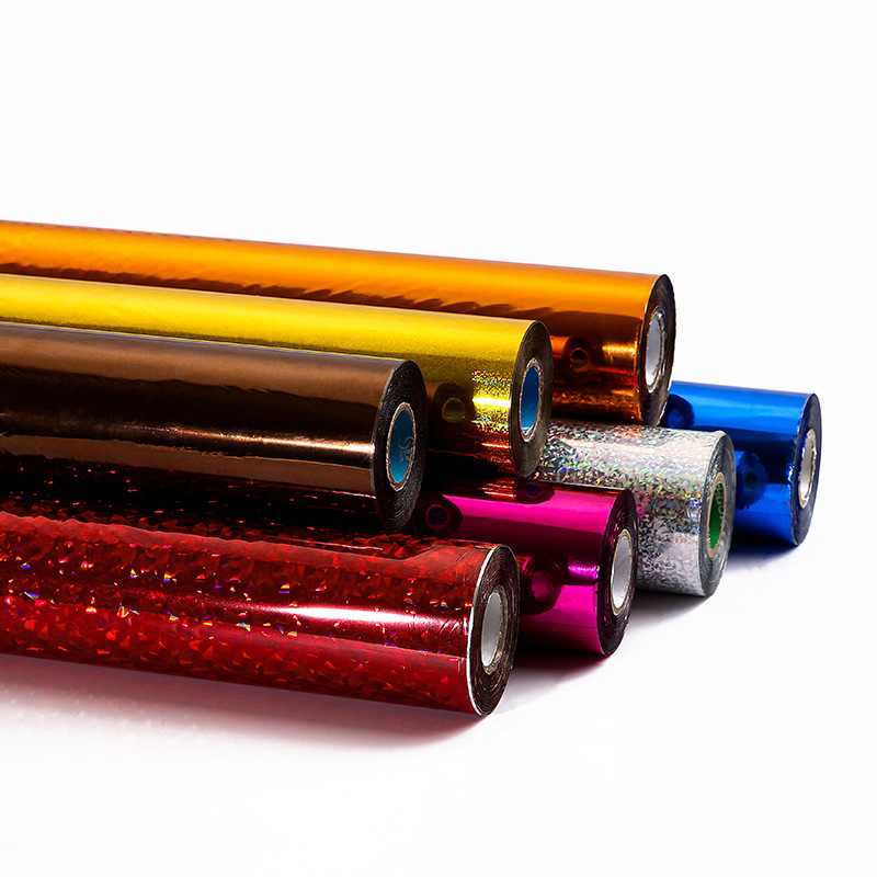 厂家直销七彩烫金纸卷diy手工烫金纸电化铝 无版烫金纸尺寸可订制