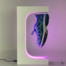 磁悬浮展示鞋架旋转发布会球鞋磁悬浮展示架篮球摆件鞋架商铺E型