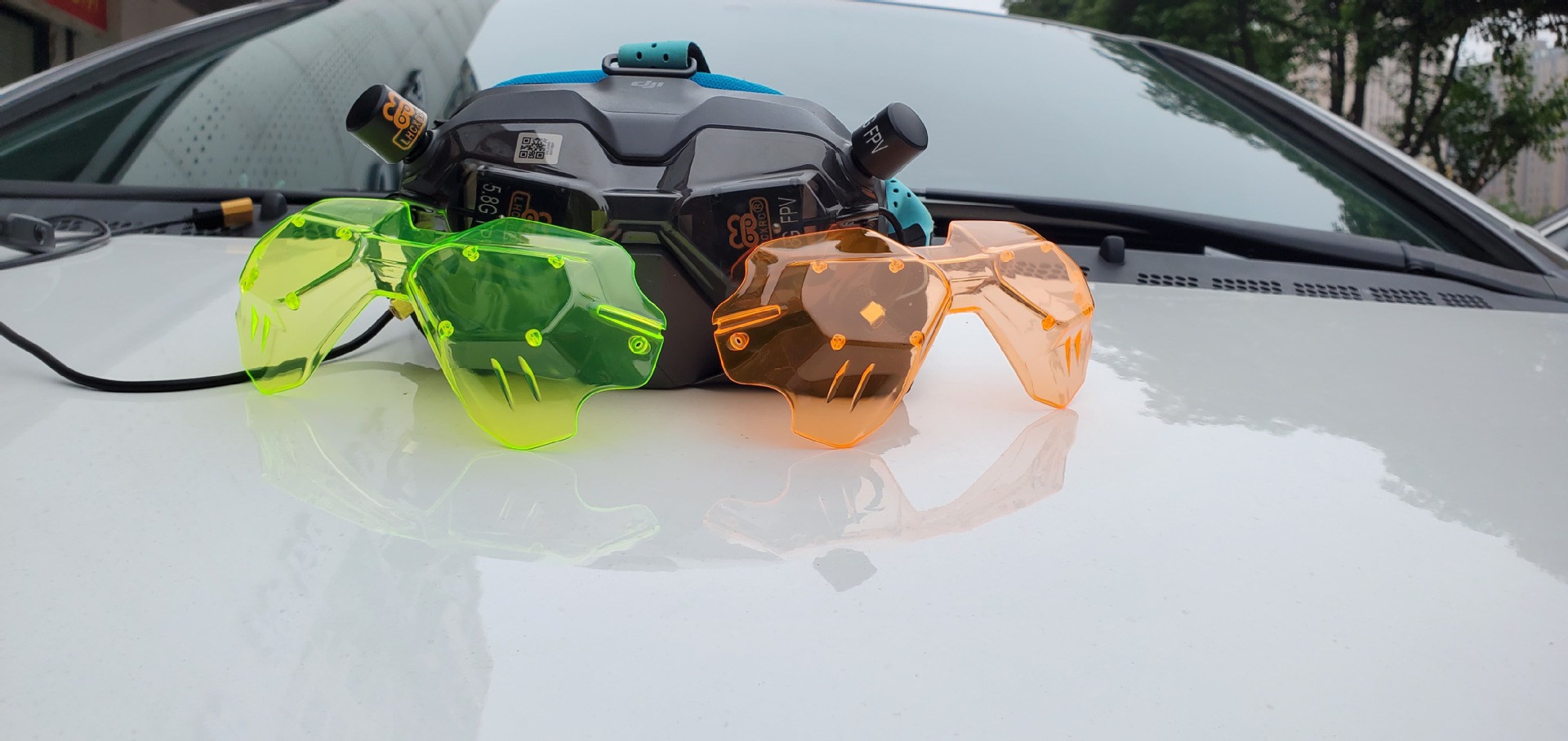 亚马逊 /速卖通/lhcxrc hd-02 hd v2 dji大疆fpv眼镜v2,改装天线