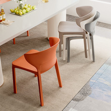 塑料椅子家用加厚餐厅餐桌餐椅舒服久坐商用现代简约凳子靠背何之