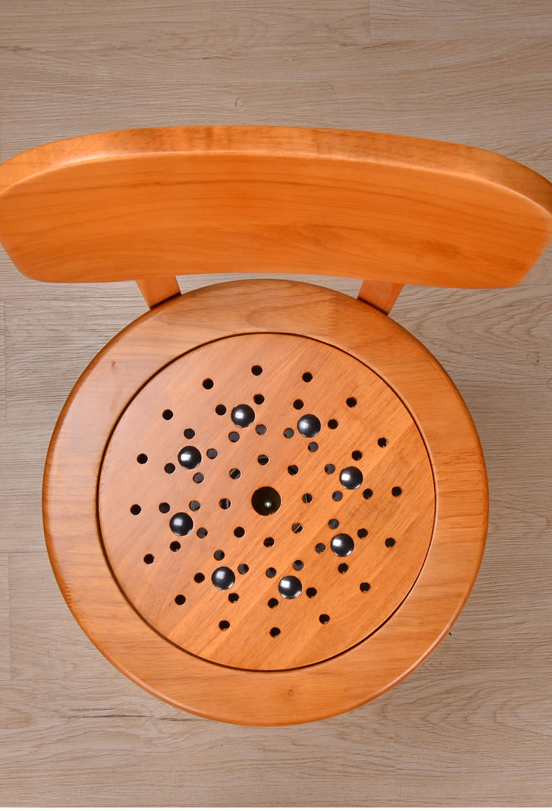 木风实木无烟艾灸桶美容院艾灸馆用艾灸器具艾灸凳熏蒸仪坐灸仪