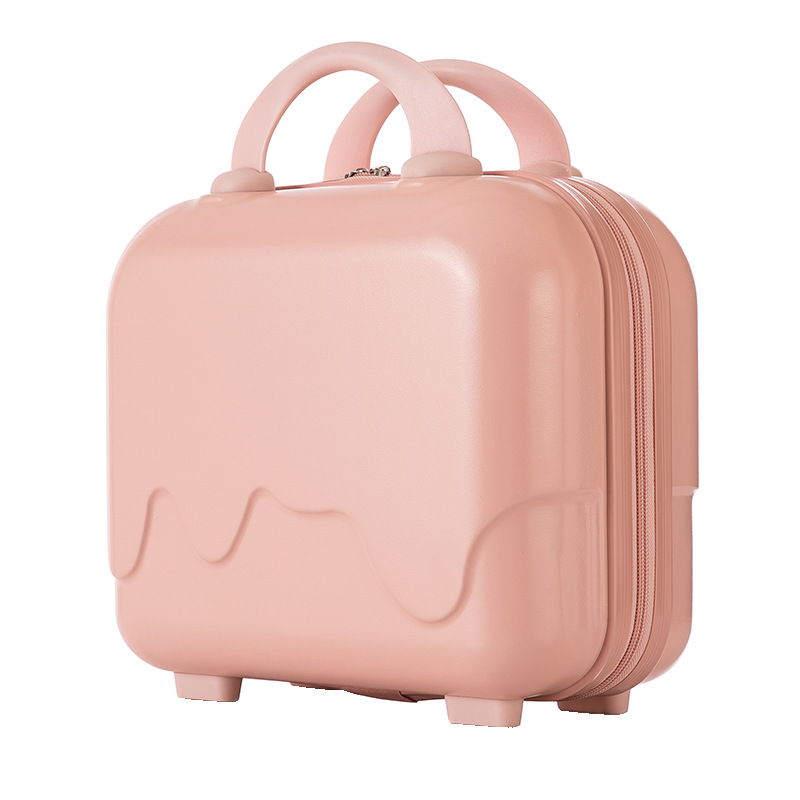 Ice Cream Bubble Small Suitcase 14-Inch Cosmetic Case Lightweight Luggage Hand Gift Suitcase Small Mini Storage