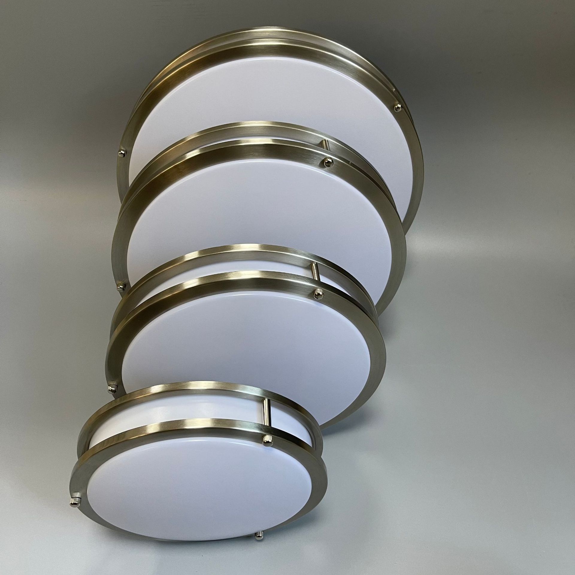 亚克力灯罩双层美线灯罩pc灯罩塑料灯罩圆形吸顶灯室内灯罩