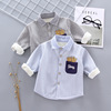 [Clever Prince] 2020 Children's clothing shirt Stand collar singleton Children baby Plush Autumn and winter leisure time Manufactor