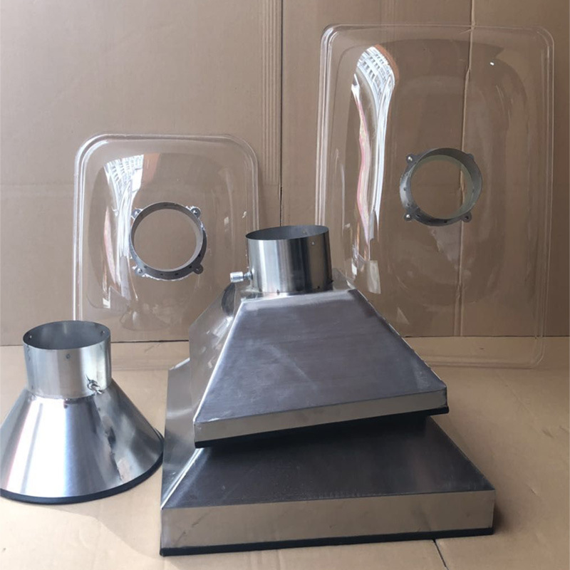 定做不锈钢排抽烟罩工业废气除尘排风集气罩车间抽吸罩吸气臂罩口