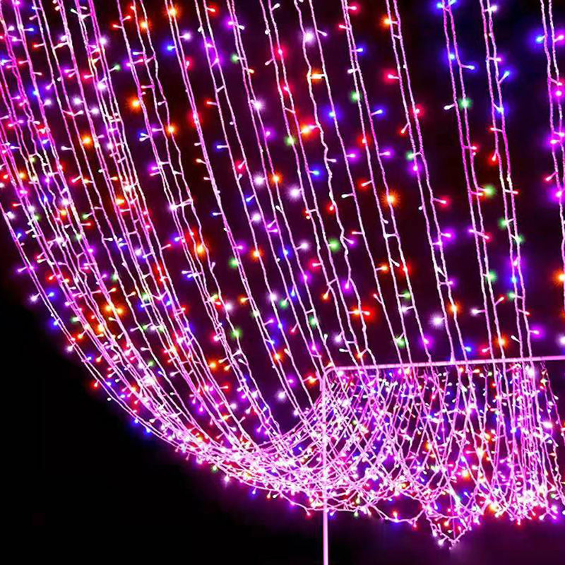 小夜灯户外led彩灯闪灯串灯满天星灯光氛围灯带七彩爆闪房间装饰