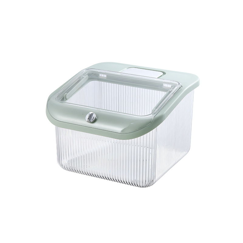Light Luxury High Transparent Seal Rice Bucket Household Kitchen Pest-Proof Moisture-Proof Rice Storage Box M Pot 0714