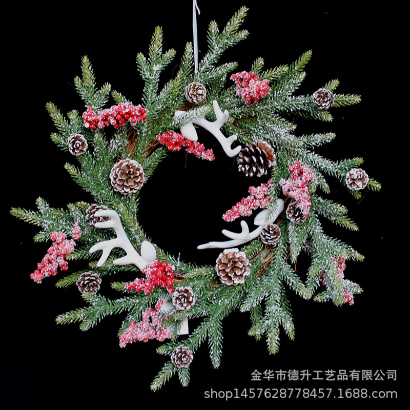 DSEN 2022 Simulation Chinese Hawthorn Snow Frost Garland Christmas Indoor Home Hotel Scene Decorations