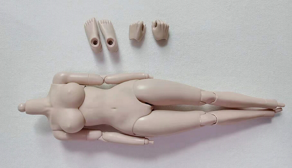 现货flagset 1/6女兵人软胸半包胶女素体 关节可动美术绘画模型