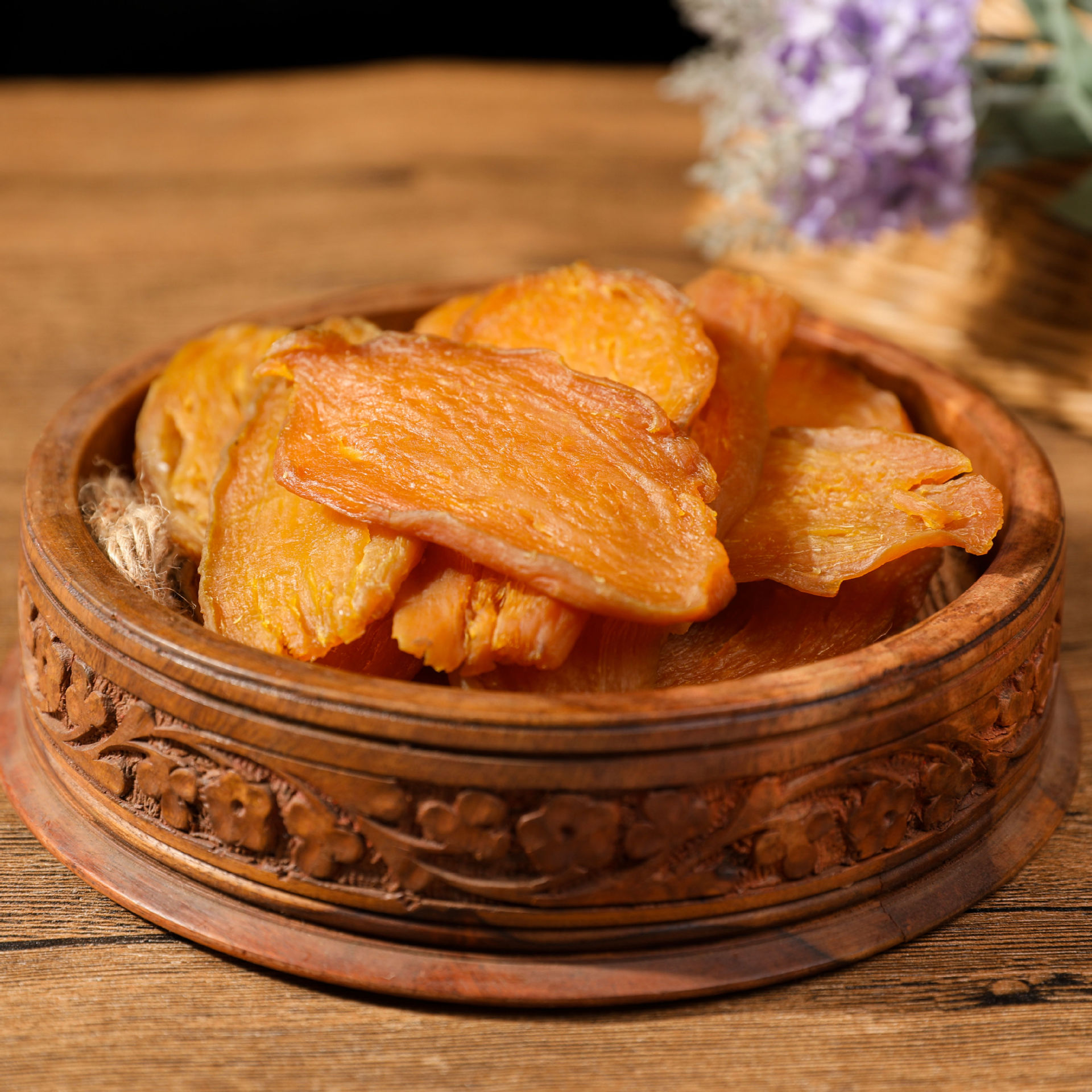 红薯干片农家自制软糯地瓜干白薯干番薯干精无油薯干尹