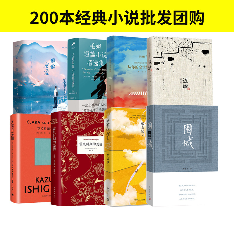 200多种经典文学小说畅销书籍批发团购