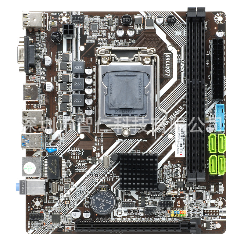 全新智仁h81主板ps2/usb台式机电脑主板支持4代1150针 ddr3*2