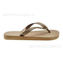 OEM定制欧美女士人字拖鞋外穿PVC覆膜格利特夹脚沙滩拖Flip flops