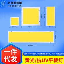 批发无层车间电子印刷厂黄光平板灯 防曝无蓝光led防紫外线平板灯