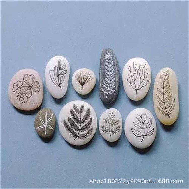 厂家批发绘画石 鹅卵石 手绘石 儿童彩绘石 diy艺术石 美术石头