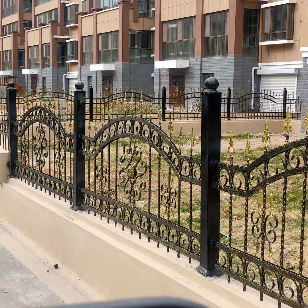 厂家定制 别墅庭院平开门乡村自建房院子入户门 铁艺防盗大门