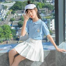 女童夏季套装2023新款潮流时髦童装女孩学院风半身裙中大儿童夏装