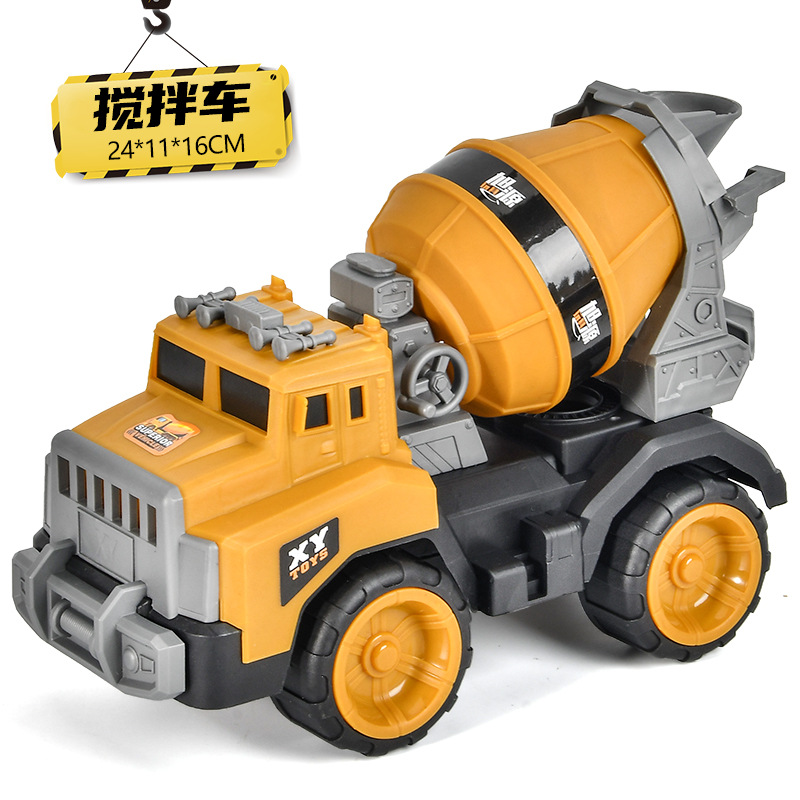 Children's Large Simulation Engineering Vehicle Excavator Crane Inertia Drop-Resistant Toys Wholesale Factory Stall Night Market Stall