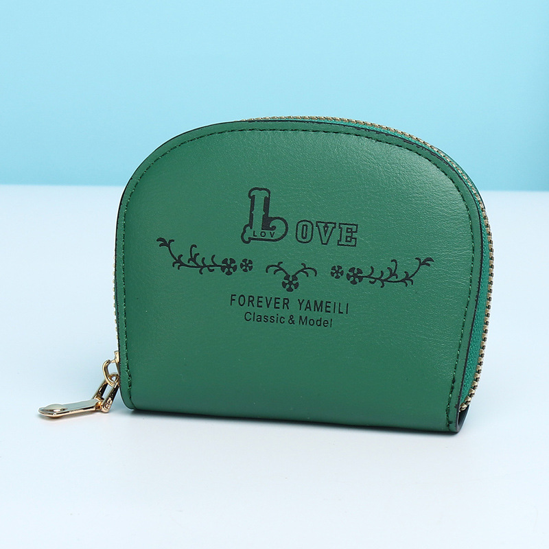 Short Wallet 2022 New Fashion Simple Multi-Card-Slot Semicircle Card Holder Clutch Mini Women's Bag Coin Purse