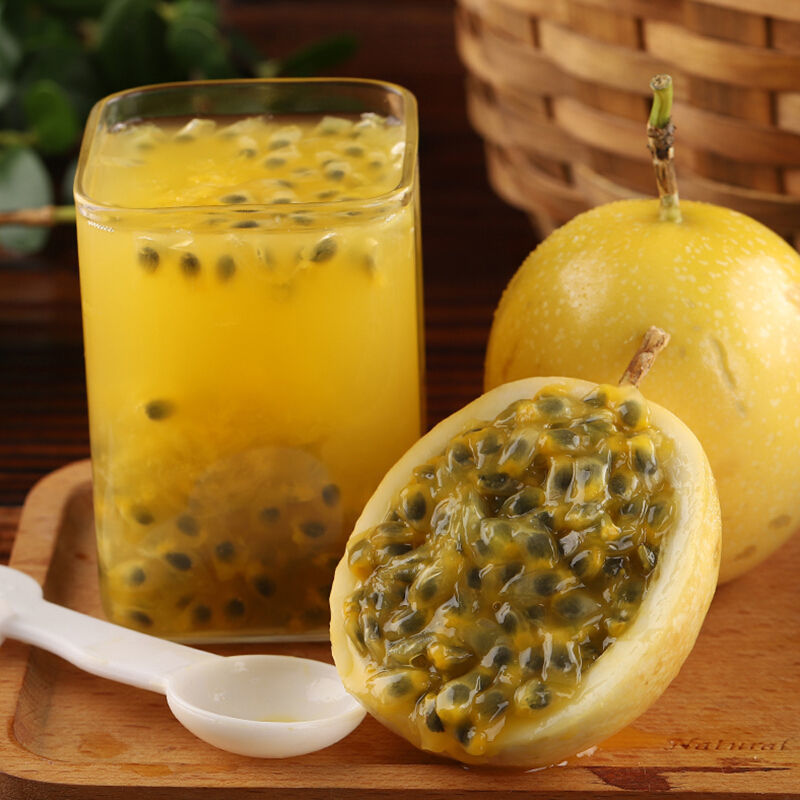 黄金百香果钦蜜9号新鲜当季现摘精选中果10个20个特大30个鸡蛋果 图片