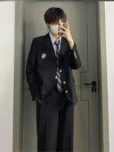 成人礼礼服男高中生男生成人礼服装18岁礼物装学生西服全套装男跨