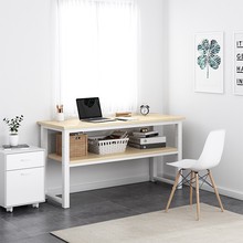 电脑桌台式家用卧室现代简约单人简易办公桌多功能钢木写字台书桌