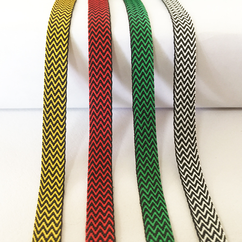 1cm波浪纹提花织带厂家现货 毛绒玩具领结蝴蝶结裤边家纺服装辅料