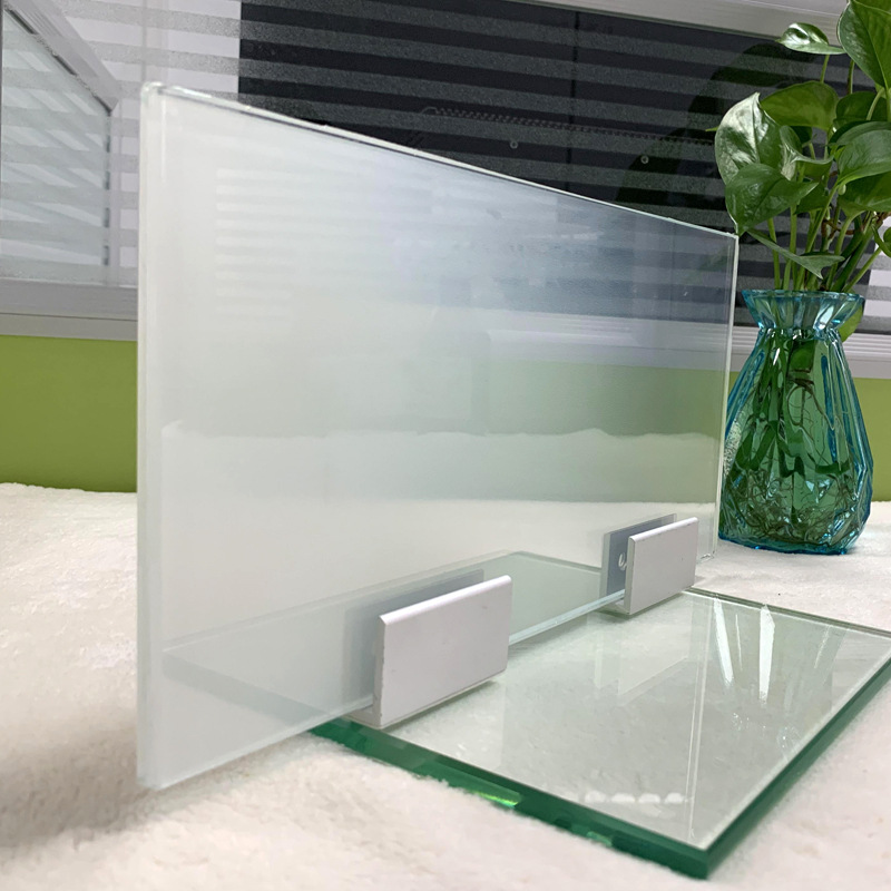 夹胶玻璃钢化渐变商场写字楼办公室艺术玻璃隔断玄关广东厂家定制