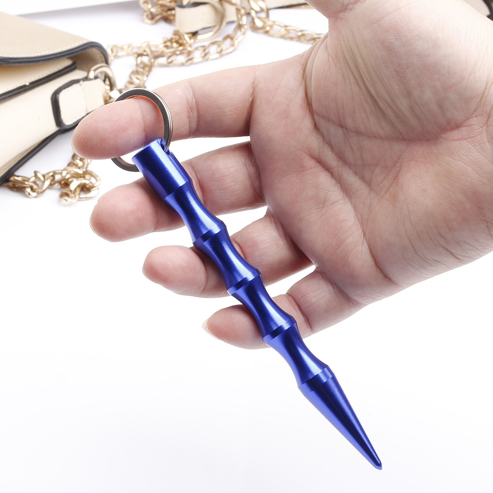 户外钥匙扣防狼棍女子防身创意防狼棒铝制防身酷棍战术笔钥匙扣棍