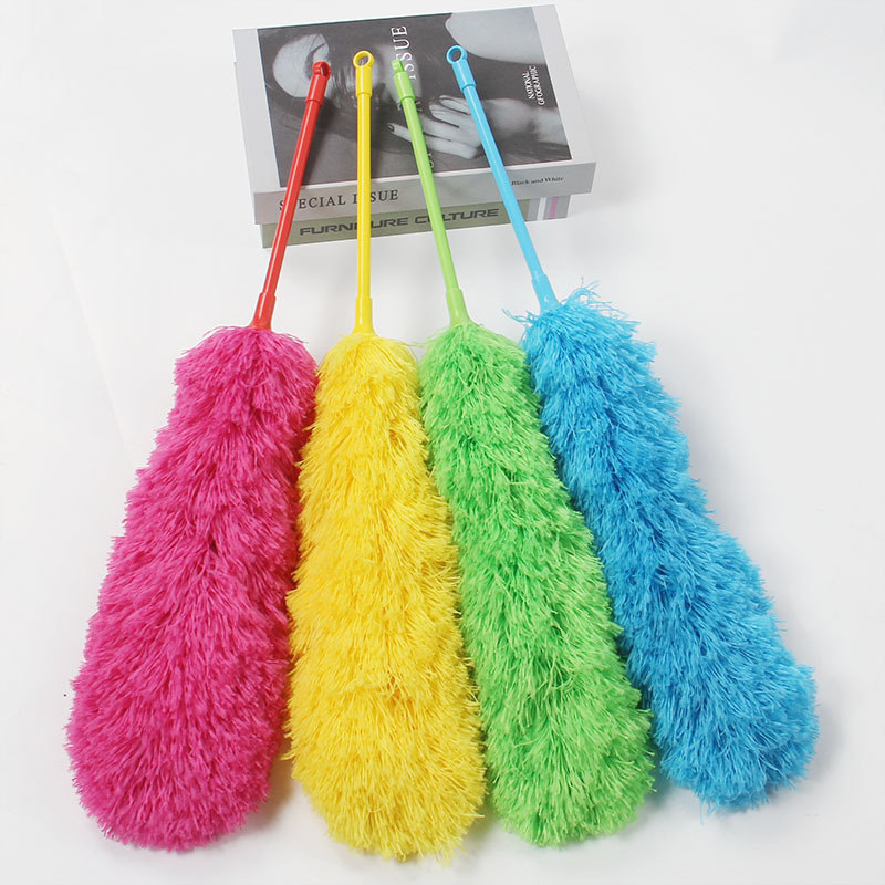 New Home Car Wash Dusting Brush Fine Color Rod Fiber Duster Family Hotel Feather Duster Duster Dust Sweeping Desktop Dust Removal