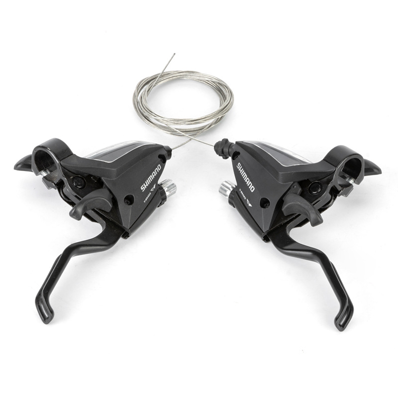 自行车指拨山地自行车定位变速拨杆ef500前后24s8s连体刹把变速器