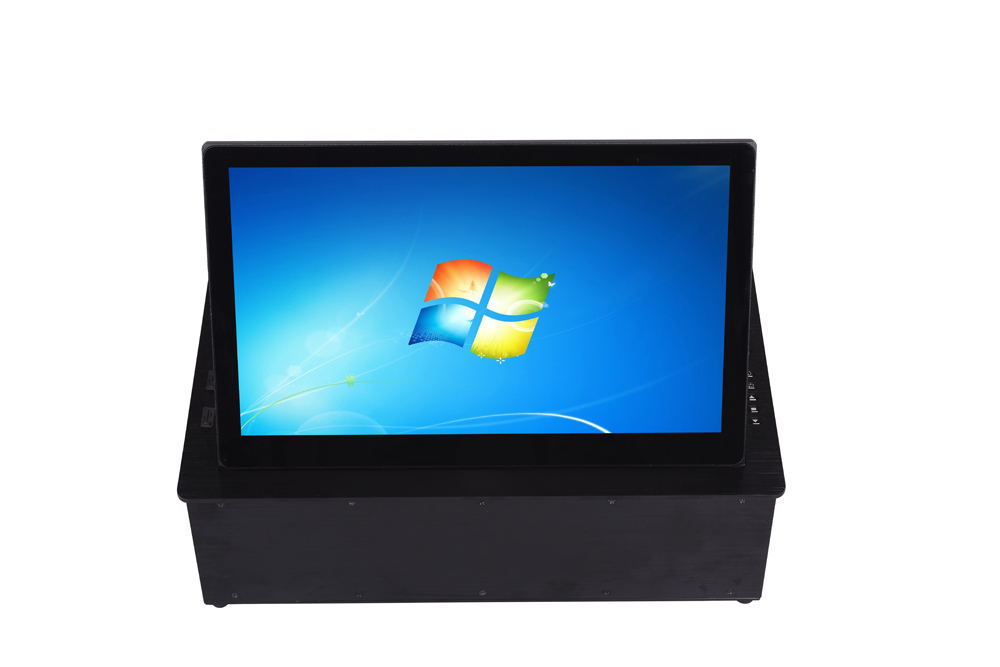 超薄液晶屏翻转器智能无纸化会议设备桌面显示屏翻转器含鼠标键盘