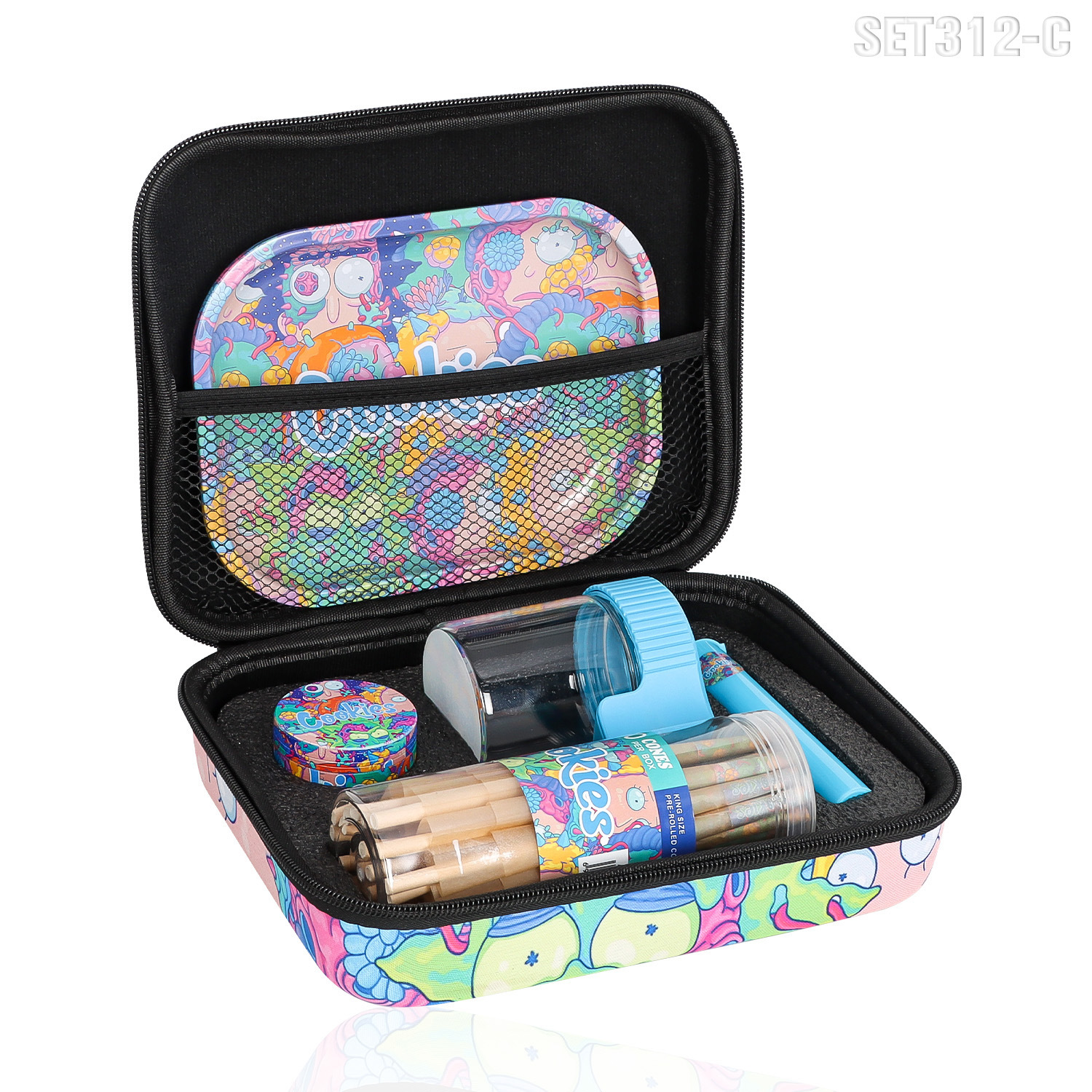 cookies品牌烟具套装 磨烟器放大镜玻璃 烟具套装smoking set