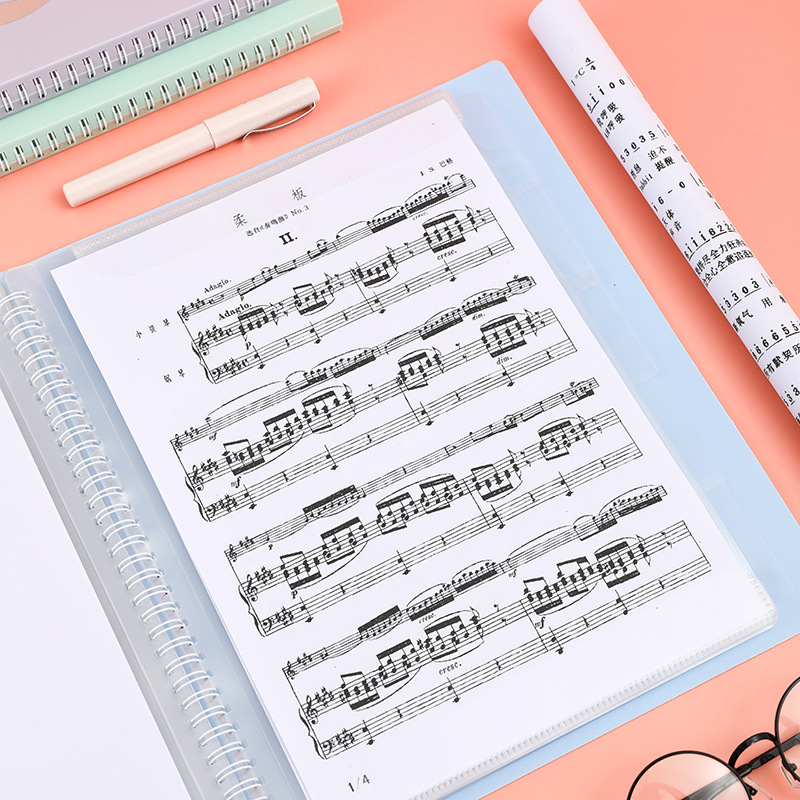 Multi-Function Change Music Folder Folder Color Inner Page Piano Score Music Folder Sub-Can Modify 20 Pages Pregnancy Test Book Sheet Music Folder Music Folder