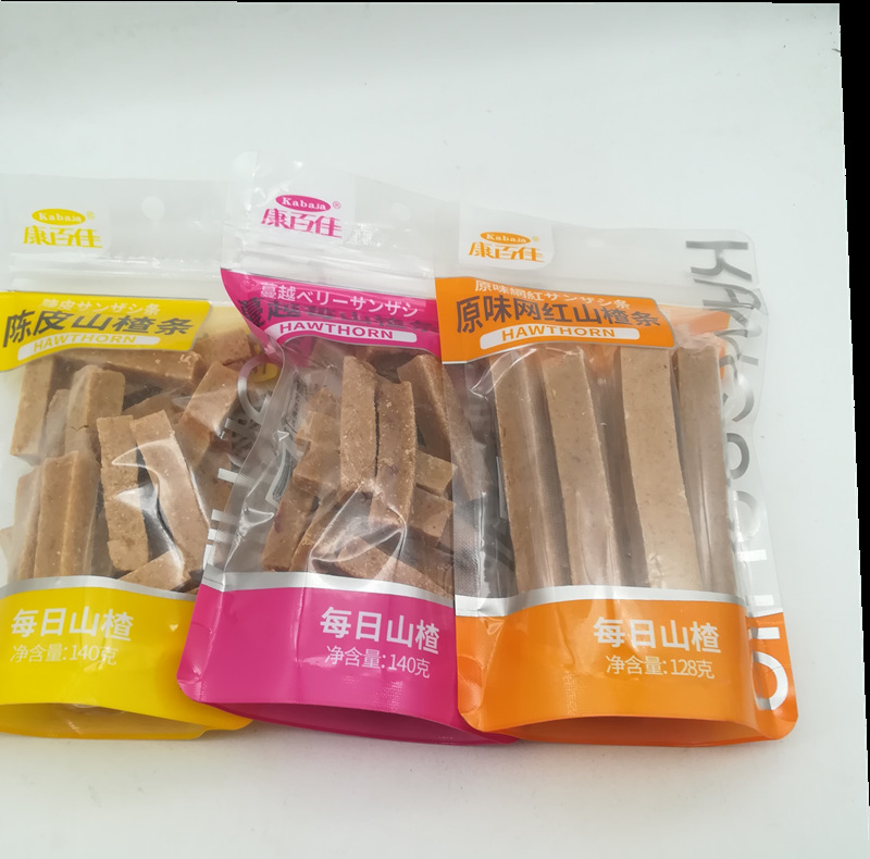 康百佳原味网红山楂条陈皮山楂条蔓越莓山楂条140g休闲零食蜜饯类