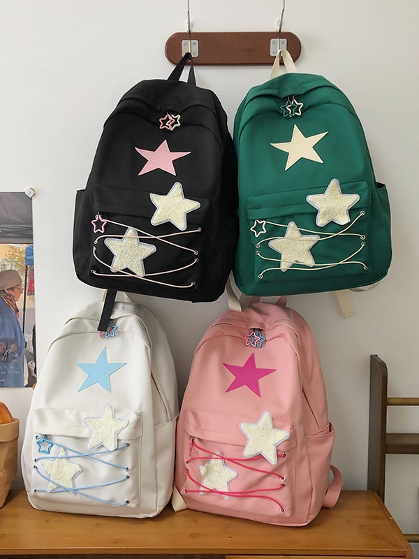 Japanese Cute Girl Backpack New Ins Versatile Junior High School High School and College Student Schoolbag Female Large-Capacity Backpack