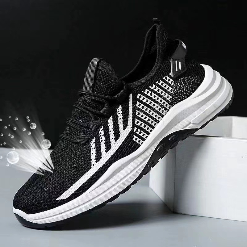 2023 Summer Men's Shoes Breathable Casual Shoes Korean Spring and Autumn Men's Running Shoes Popular Shoes Men's Foreign Trade Wholesale