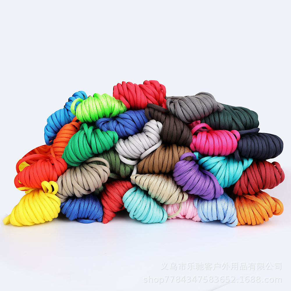 Outdoor Seven-Core Parachute Cord Mountaineering Survival Rope Hand Weaving Bracelet 4mm Line Multi-Color Optional 31 M a Bundle