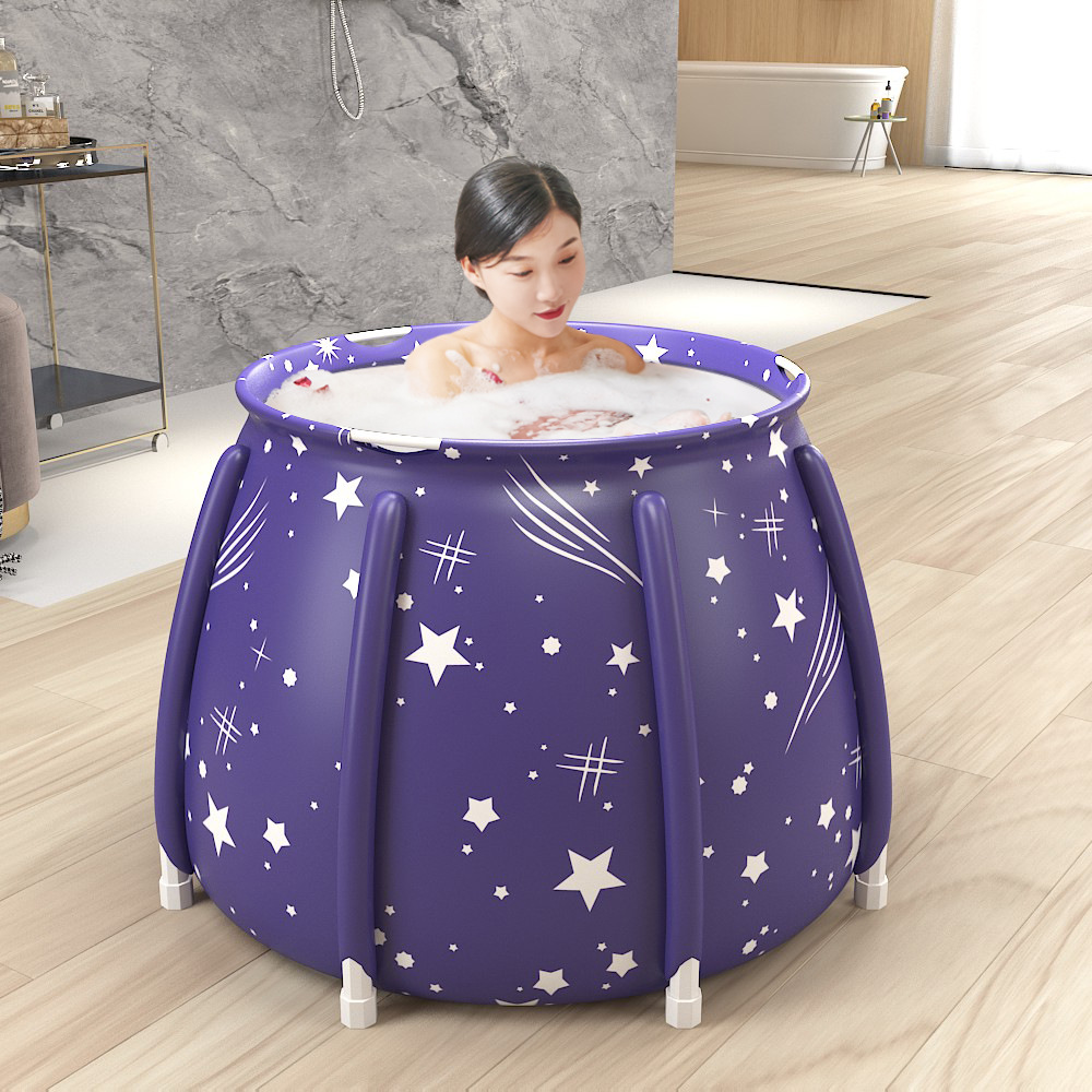 加厚工厂直供折叠泡澡桶新款洗澡桶家用成人沐浴桶加厚浴盆泡澡桶