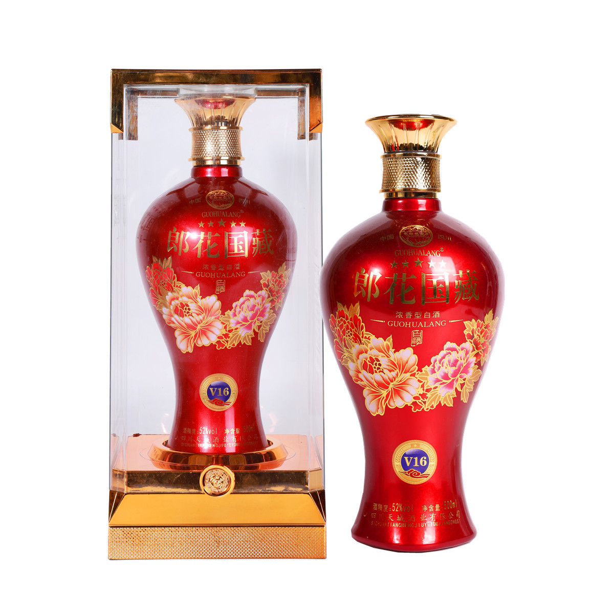 大量批朗花国藏v16浓香型纯粮白酒52度宴请送礼一件代发诚招代理